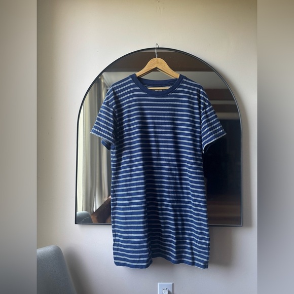 MADEWELL | tee dress in Epperspm stripe | size xl - Picture 3 of 5